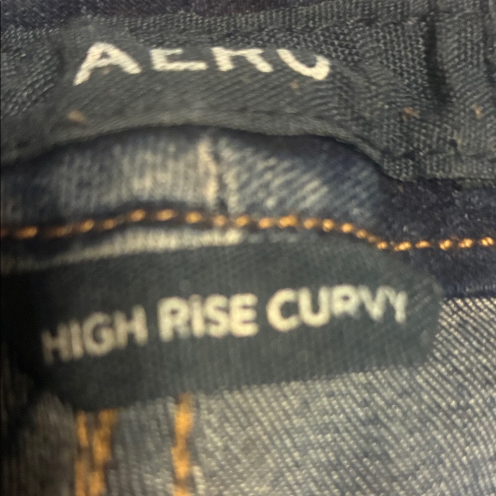 High Rise Distressed Blue Jeans - Picture 5 of 5